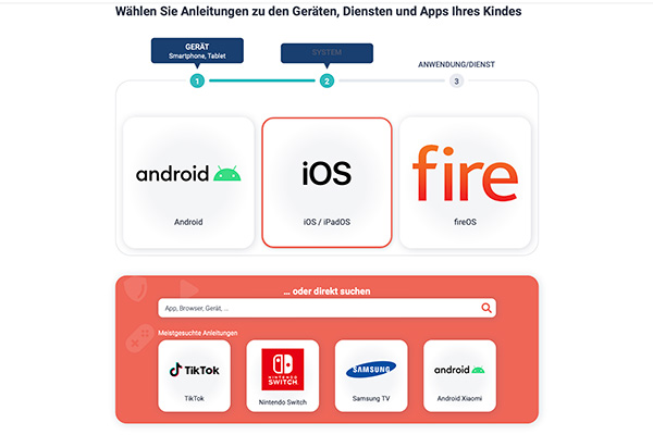 Im zweiten Schritt wählen Sie das passende Betriebssystem aus. 